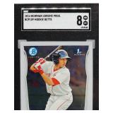 2014 Bowman Chrome Mookie Betts Prospects Baseball Card #BCP109 SGC 8