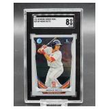 2014 Bowman Chrome Mookie Betts Prospects Baseball Card #BCP109 SGC 8