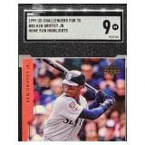1999 Upper Deck Challengers For 70 Ken Griffey Jr. Baseball Card #80 SGC 9
