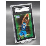 1997-98 Skybox Premium Kevin Garnett Basketball Card #111 SGC 7