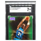 1997-98 Skybox Premium Kevin Garnett Basketball Card #111 SGC 7