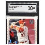 2021 Topps Mike Trout Gold Star Baseball Card #27 SGC 10