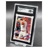 2021 Topps Mike Trout Gold Star Baseball Card #27 SGC 10