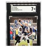 2018 Panini Tom Brady Football Card #8 SGC 7