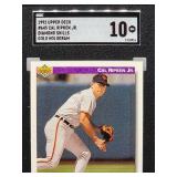 1992 Upper Deck Cal Ripken Jr. Gold Hologram Baseball Card #645 SGC 10