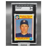 1986 Quaker Oats Nolan Ryan Baseball Card #12 SGC 7