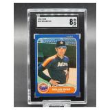 1986 Fleer Nolan Ryan Baseball Card #310 SGC 8