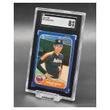 1986 Fleer Nolan Ryan Baseball Card #310 SGC 8