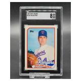 1989 Topps Traded Nolan Ryan baseball Card #106T SGC 8