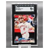 2018 Topps Albert Pujols Baseball Card #582 SGC 9