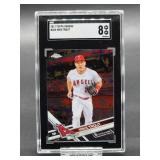2017 Topps Chrome Mike Trout Baseball Card #200 SGC 8