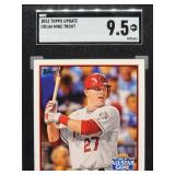 2012 Topps Update Mike Trout Baseball Card #US144 SGC 9.5