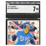 1985 Donruss George Brett Baseball Card #53 SGC 7