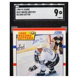 1990-91 Score Wayne Gretzky Hockey Card #347 SGC 9