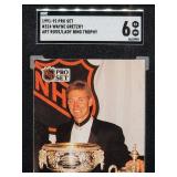 1991-92 Pro Set Wayne Gretzky Hockey Card #324 SGC 6