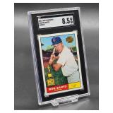 2001 Topps Archives Ron Santo Rookie Reprint Baseball Card #38 SGC 8.5