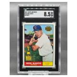 2001 Topps Archives Ron Santo Rookie Reprint Baseball Card #38 SGC 8.5