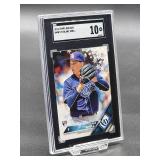 2016 Topps Holiday Blake Snell Rookie Debut Baseball Card #HMW172 SGC 10