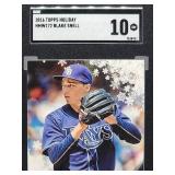 2016 Topps Holiday Blake Snell Rookie Debut Baseball Card #HMW172 SGC 10