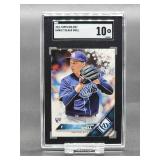 2016 Topps Holiday Blake Snell Rookie Debut Baseball Card #HMW172 SGC 10