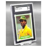 1982 Fleer Rickt Henderson Baseball Card #92 SGC 7