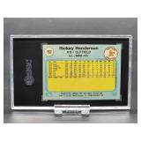 1982 Fleer Rickt Henderson Baseball Card #92 SGC 7