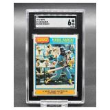 1976 Topps Hank Aaron Baseball Card #1 SGC 6