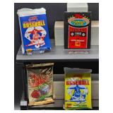(12) Assorted Year Packs of New Old Stock Baseball Cards