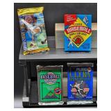(12) Assorted Year Packs of New Old Stock Baseball Cards