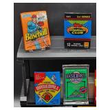 (12) Assorted Year Packs of New Old Stock Baseball Cards