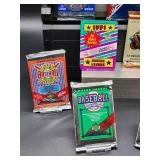 (12) Assorted Year Packs of New Old Stock Baseball Cards