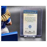 Vladimir Guerrero Bobblehead with a Limited 69/99 2021 Topps Baseball Card and a 2023 Topps Chrome Baseball Card
