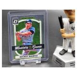 New York Yankees HOF Great Mickey Mantle Bobblehead with (2) Assorted Baseball Cards