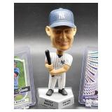 New York Yankees HOF Great Mickey Mantle Bobblehead with (2) Assorted Baseball Cards