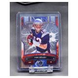 NFL GOAT New England Patriots HOF Great Tom Brady Bobblehead with (3) Assorted Football Cards