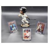 Chicago White Sox's HOF Great Frank Thomas Bobblehead with (3) Assorted Baseball Cards