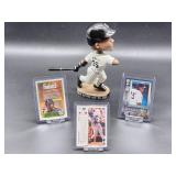 Chicago White Sox's HOF Great Frank Thomas Bobblehead with (3) Assorted Baseball Cards