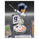 New York Yankees Power Hitter Aaron Judge Bobblehead with (3) Assorted Baseball Cards