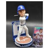 2025 World Series Winning Home Run Hitter Freddie Freeman Bobblehead with Baseball Card