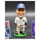 New York Yankees HOF Great Derek Jeter Bobblehead with (3) Assorted Baseball Cards