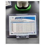 New York Yankees HOF Great Derek Jeter Bobblehead with (3) Assorted Baseball Cards