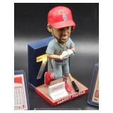 St. Louis Cardinal's HOF Great Albert Pujols Bobblehead with (3) Assorted Baseball Cards