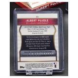St. Louis Cardinal's HOF Great Albert Pujols Bobblehead with (3) Assorted Baseball Cards