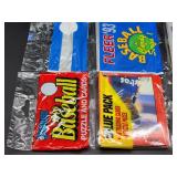 (4) Assorted Value Packs of New Old Stock Baseball Cards