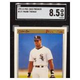 1991 O-Pee-Chee Premier Frank Thomas Baseball Card #121 SGC 8.5