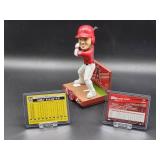 Mike Trout Bobblehead with (2) Assorted Baseball Cards
