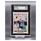 2008 Topps Tom Brady Football Card #286 SGC 7