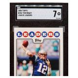 2008 Topps Tom Brady Football Card #286 SGC 7