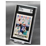 2008 Topps Tom Brady Football Card #286 SGC 7