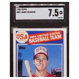 1985 Topps Mark McGuire Rookie Baseball Card #401 SGC 7.5